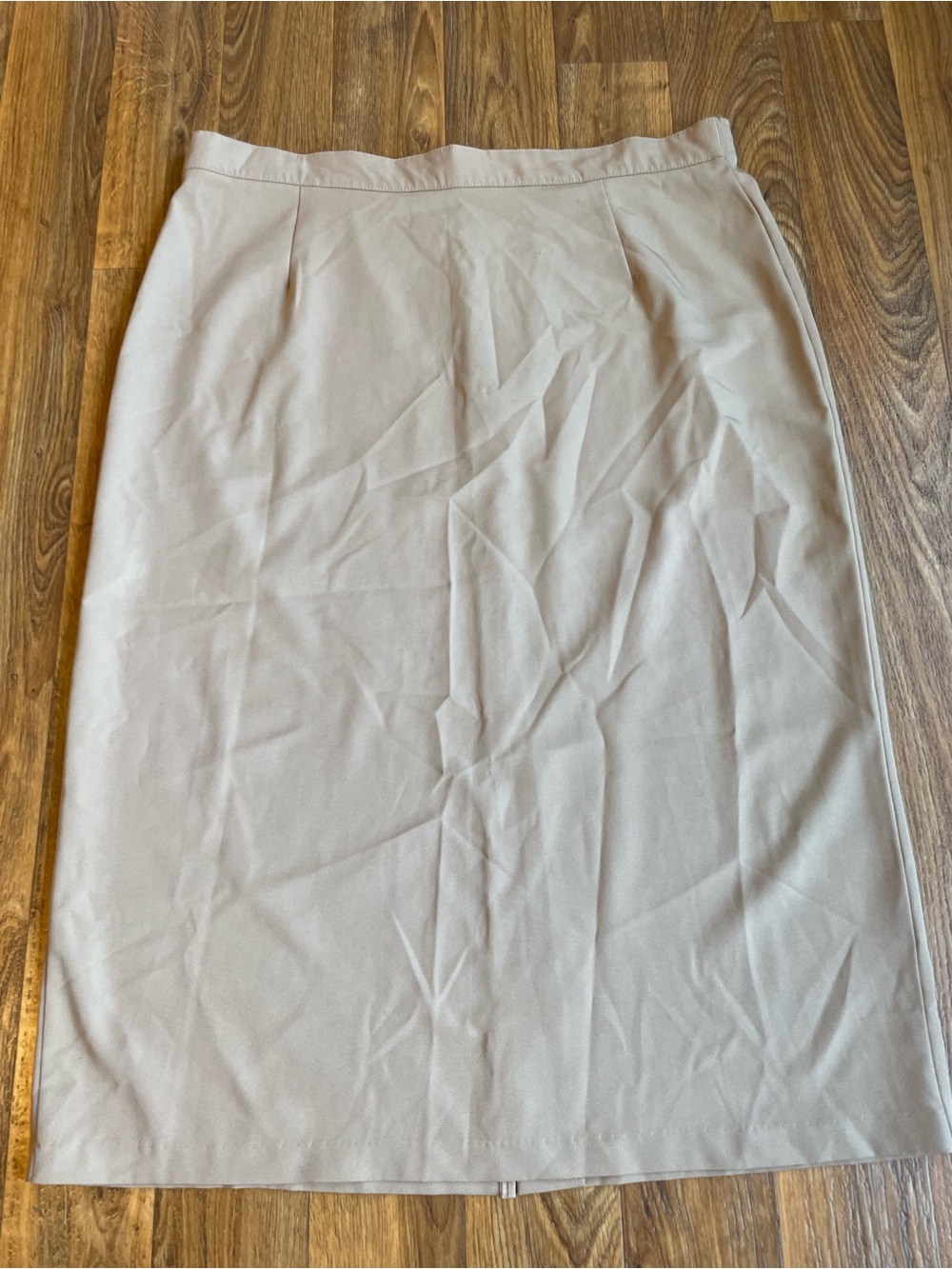 Tailored Women's Pencil Skirt in Light Beige